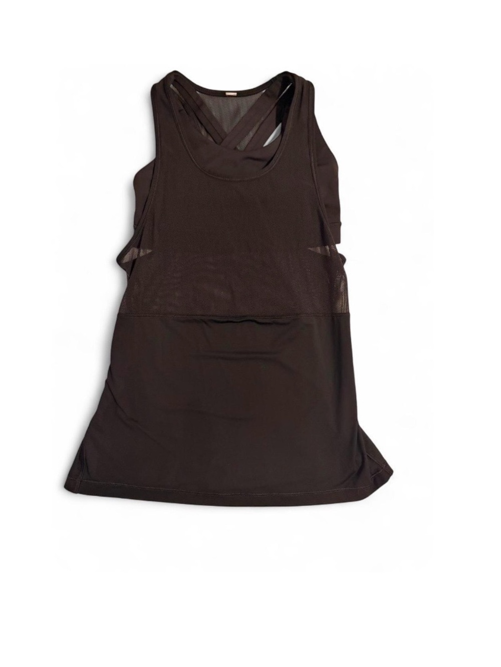 Lululemon Women’s Black Mesh Layered Tank Top